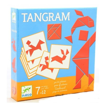 Immagine di tangram in legno con schede
